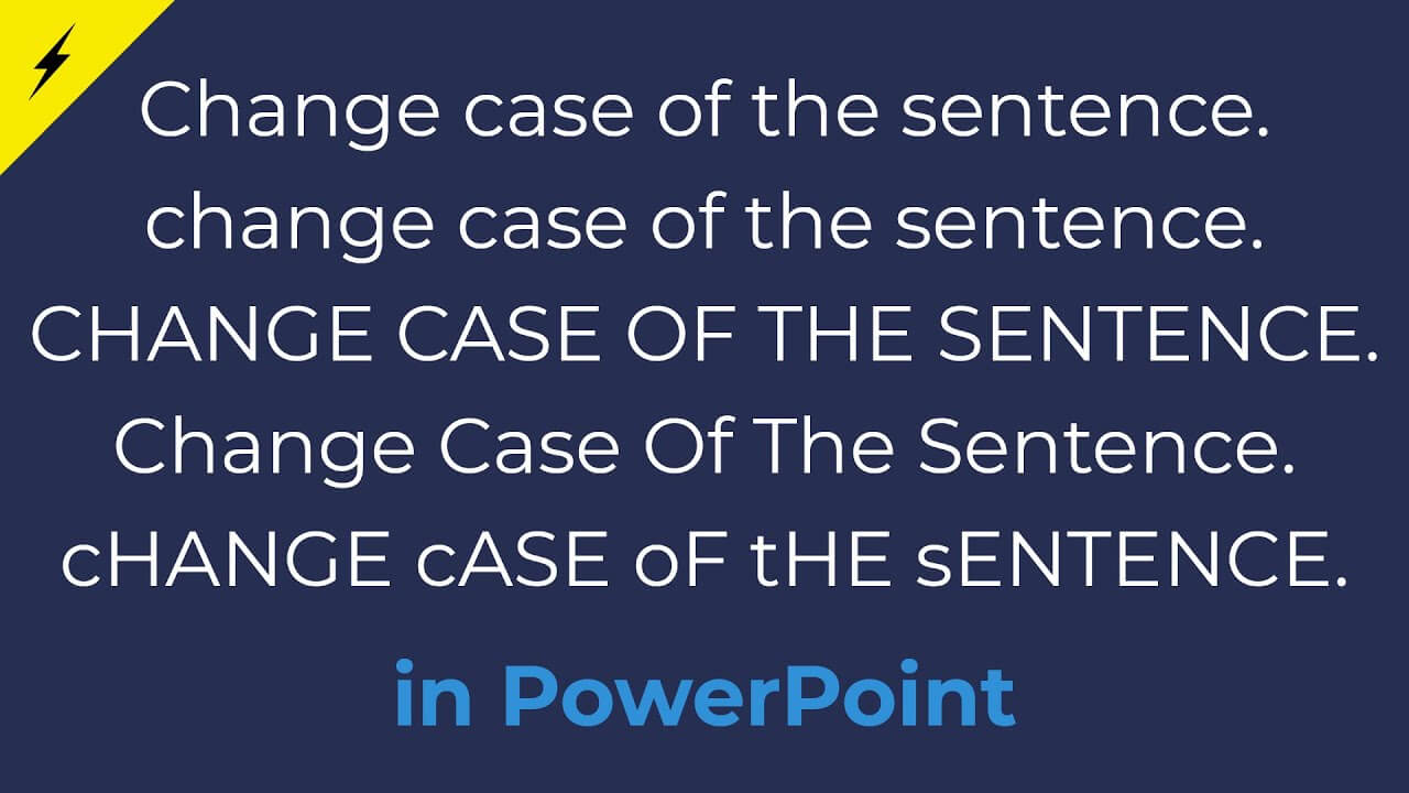 How to Change Case in PowerPoint